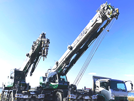 作業効率を上げる充実の機械